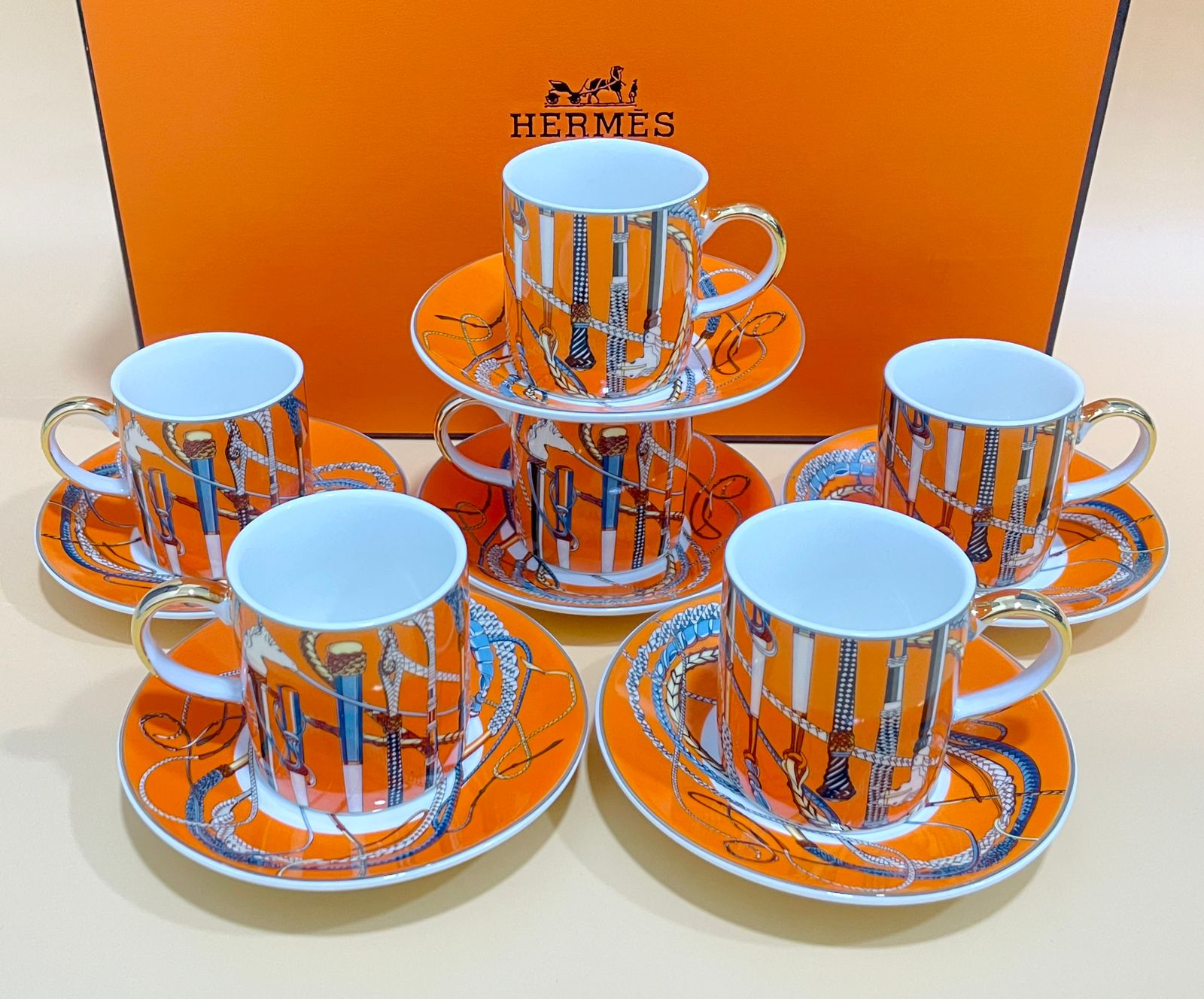 Turkish coffee from Hermes Orange color